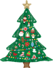 Globo metálico Árbol de Navidad Timeless Tree
