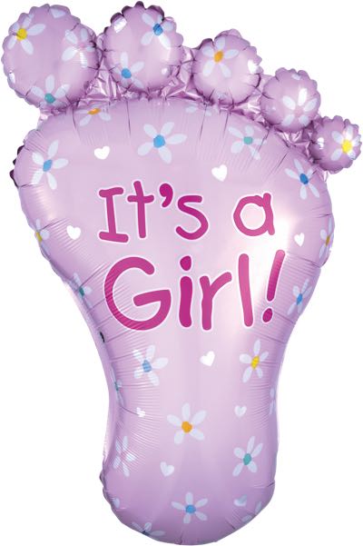 28” It's a Girl Foot