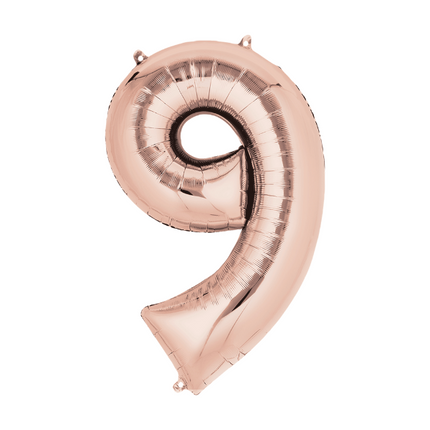 Numbers 14" Rose Gold 