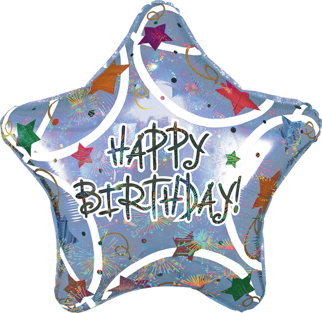 Supershape Happy Birthday Stars