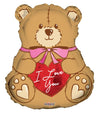 36" I Love You Bear with Bow