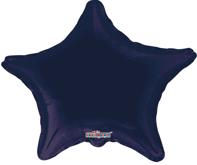 18" Solid Navy Blue Star (Globo Metálico Estrella Azul Marino) 45 cm