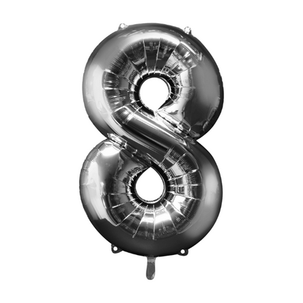 Numeros 14" Plata