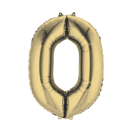 Numbers 34" White Gold 