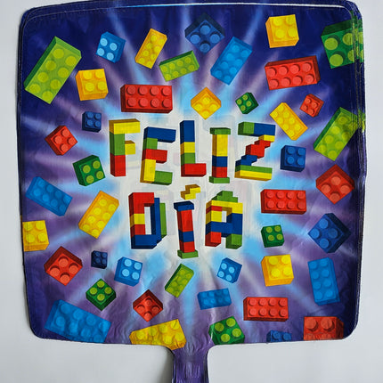 18" Globo Feliz Dia Bloques