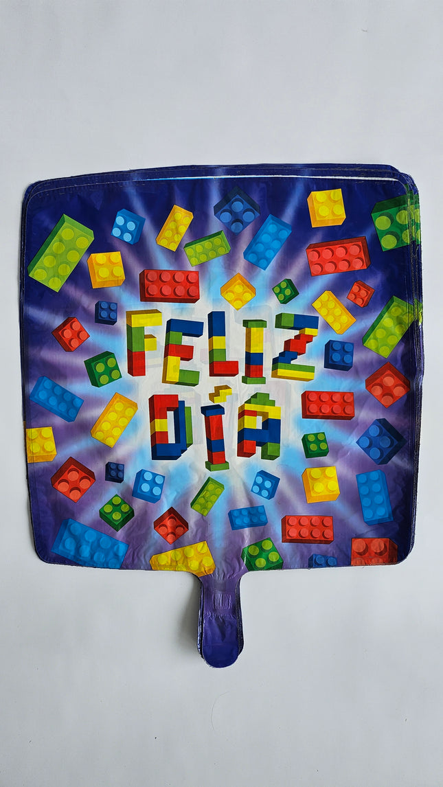 18" Globo Feliz Dia Bloques