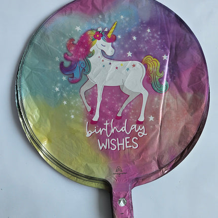 18" Enchanted Unicorn Birthday Balloon