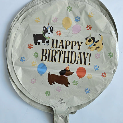 17" Happy Birthday Pawsome Party Balloon