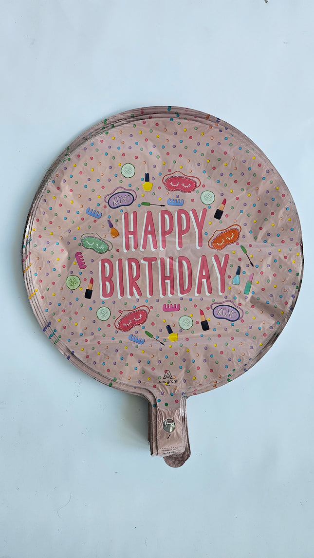 17" Happy Birthday Spa Party Balloon