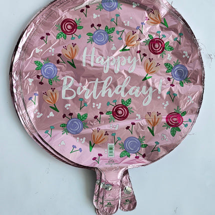 18" Happy Birthday Peony