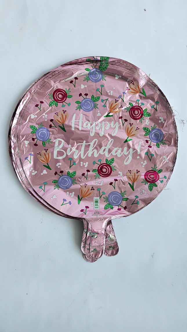 18" Happy Birthday Peony