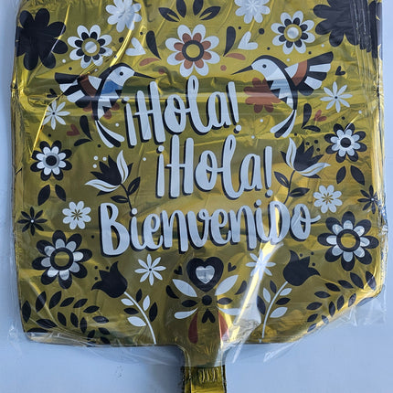 18" Globo Hola Bienvenido