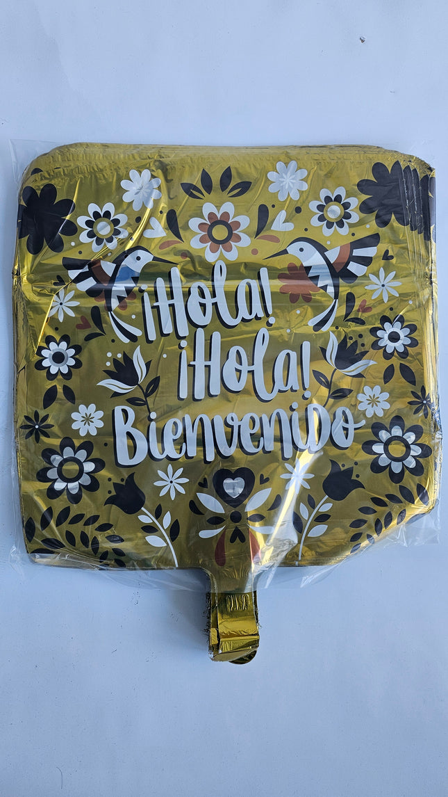 18" Globo Hola Bienvenido