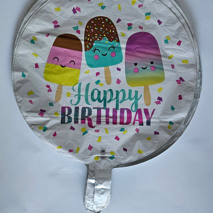 17" Happy Ice Cream Birthday