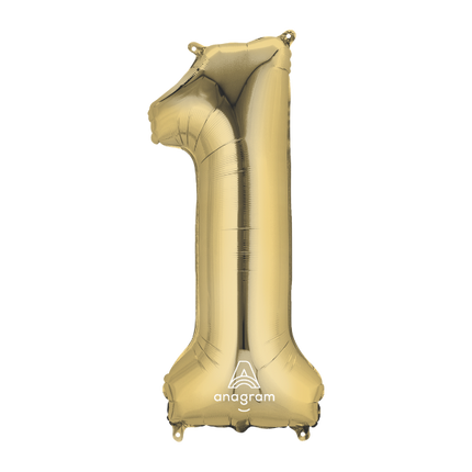 Numbers 34" White Gold 