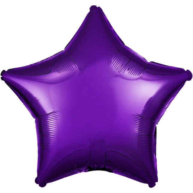 19" Metallic Purple Star