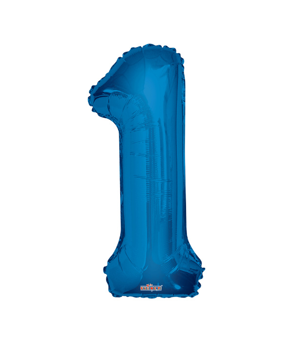 Globo Metálico Número Azul de 34" (86 cm) – imagen 3