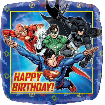 18" Anagram Justice League Happy Birthday