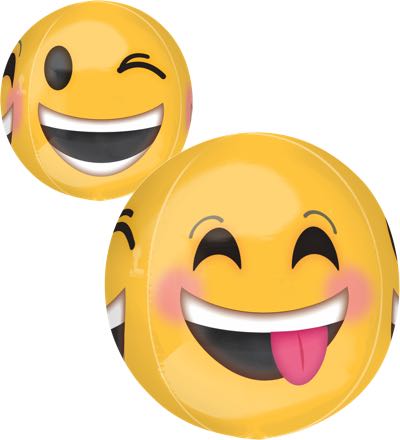 16" Winkling Emoticons Orbz