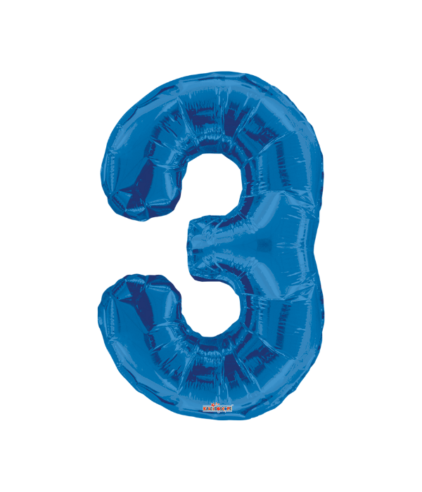 Numbers 34" Blue 