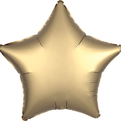Globo Metálico Estrella Dorada Satinada de 19" (48 cm)
