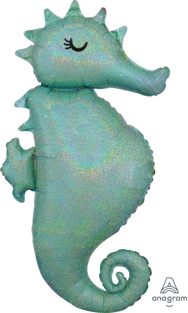 38″ Giant Mermaid Wishes Seahorse