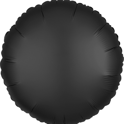 17" Satin Luxe Onyx Circle