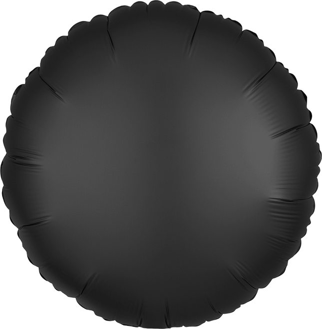 17" Satin Luxe Onyx Circle