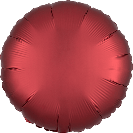 17" Satin Luxe Sangria Circle