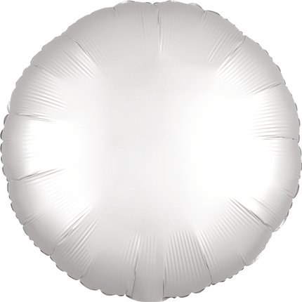 18” Satin Luxe White Satin Circle
