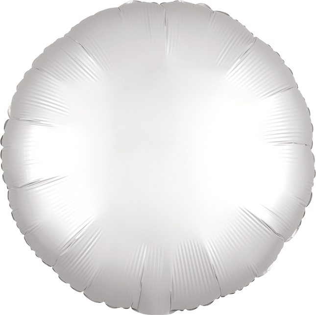18” Satin Luxe White Satin Circle