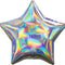 Globo Metálico Estrella Plata Iridiscente de 18" (45 cm)