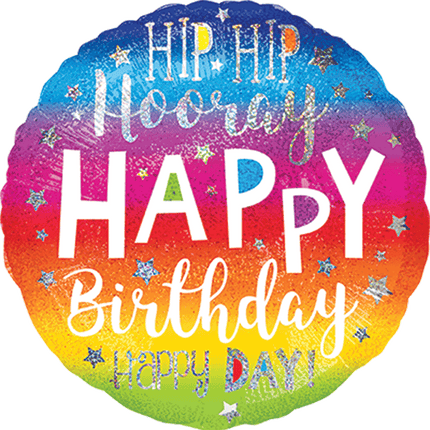 18" Hip Hip Hooray Birthday