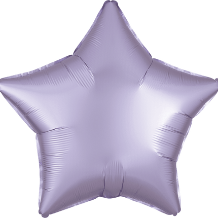 19” Satin Luxe Pastel Lilac Star Lilac Star
