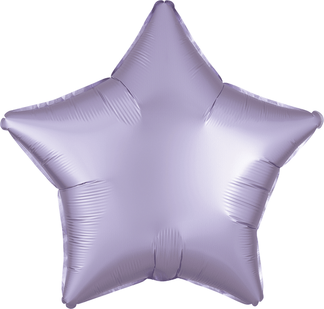 19” Satin Luxe Pastel Lilac Star Lilac Star