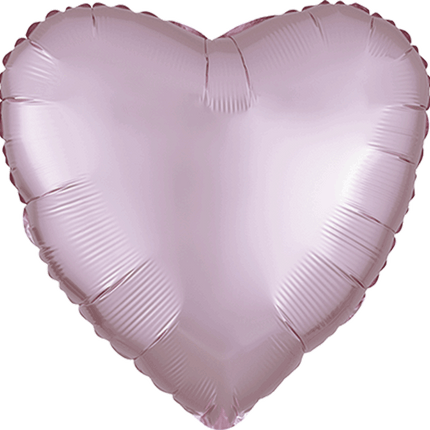 17” Pastel Pink Satin Heart