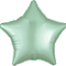Globo Metálico Estrella Verde Menta de 19" (48 cm)