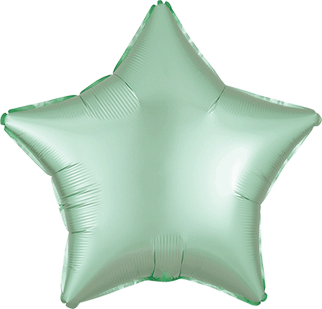 19S Met Satin Luxe Mint Green Star