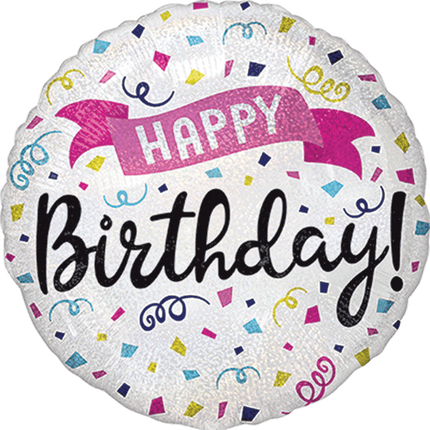 18" Happy Birthday Sparkle Banner