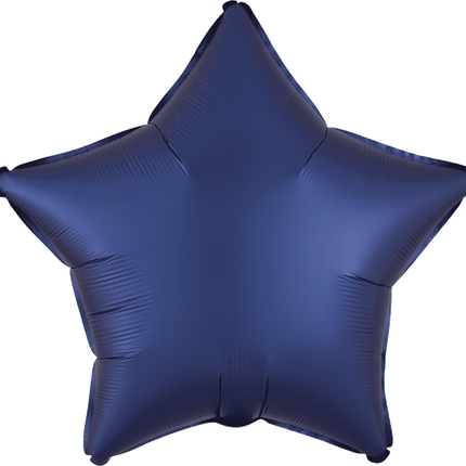 19” Met Satin Luxe Navy Star