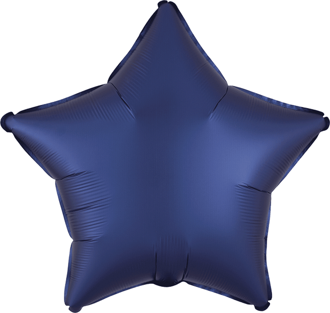 19” Met Satin Luxe Navy Star
