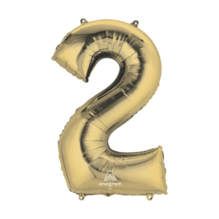 Numbers 34" White Gold 