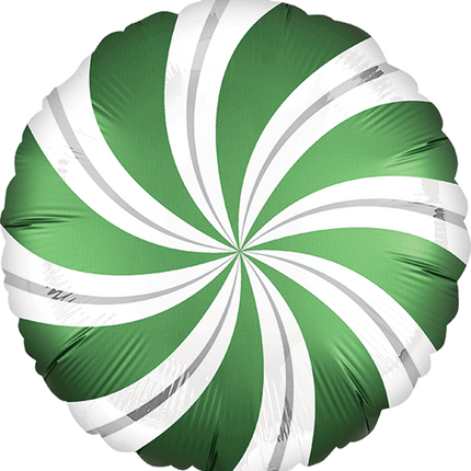 17” Infused Emerald Candy Swirls