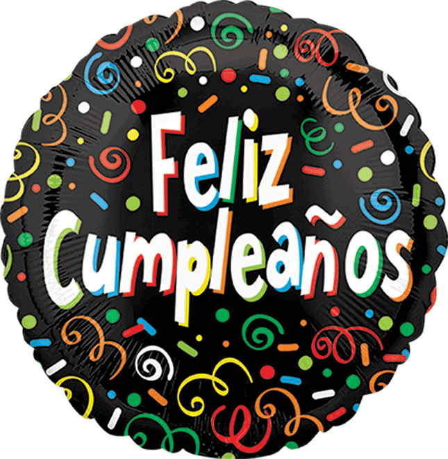 18" Feliz Cumpleaños Confetti Explosion