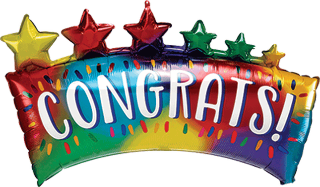 Supershape Congratulations Star Banner