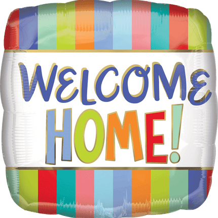 18" Globo Welcome Home Stripes