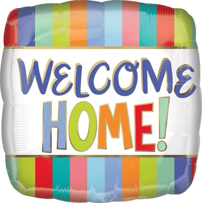 18" Globo Welcome Home Stripes