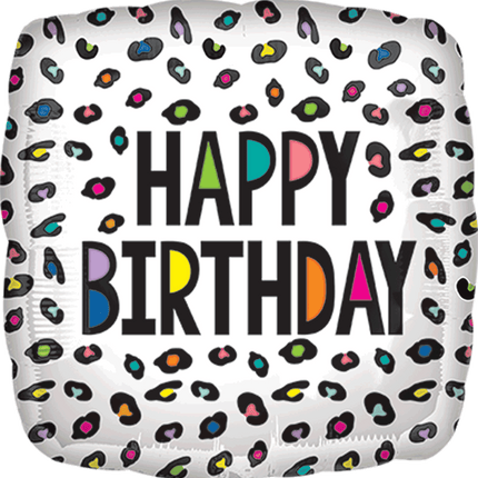 17" Rainbow Leopard Birthday