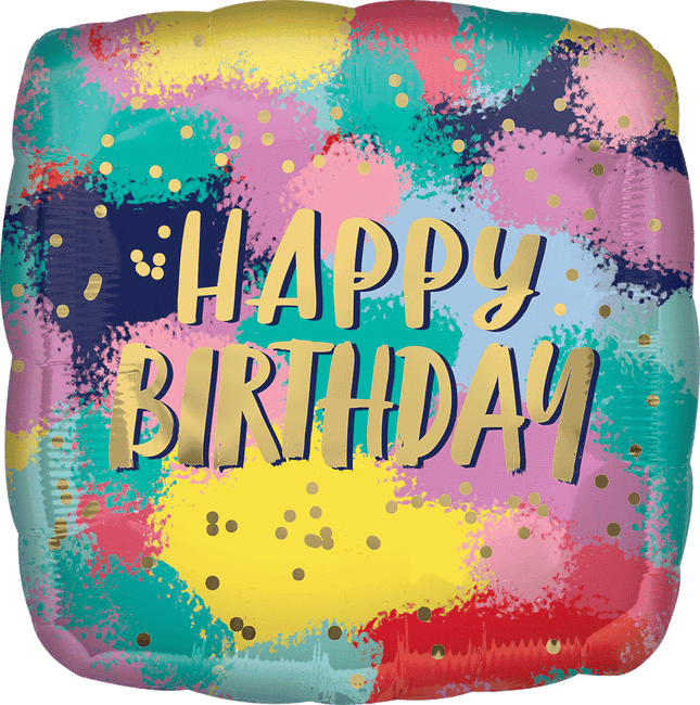 17” Painted Birthday Colors