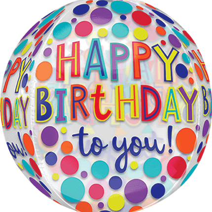 16" Happy Birthday Jewel Tones